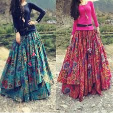 Cheap Maxi Skirts, Unique Skirts Design, Unique Skirts, Fashion Skirts, Printed Pleated Skirt, Printed Maxi Skirts, Long Maxi Skirts, Long Skirts, Maxi Skirts