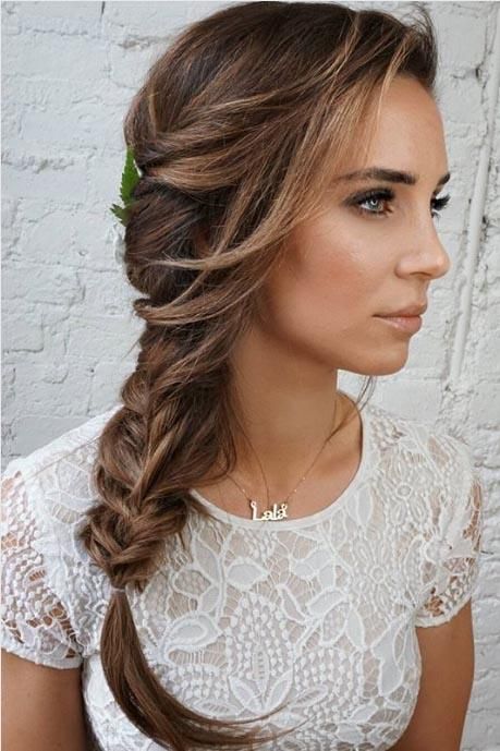 Romantic Side Braid Side Hairdos For Wedding, Bridal Side Braid, Side Wedding Hairstyles, Side Braid Updo, Side Braid Wedding, Hawaii Hair, Gorgeous Wedding Hairstyles, Wedding Sides, Hair Highlight