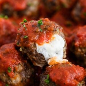 Cheesy Meatball Recipes, Baked Mozzarella, Stuffed Meatballs, Cheesy Meatballs, Mozzarella Stuffed Meatballs, Cheese Stuffed Meatballs, Italian Meatballs Recipe, Kitchen Favorites, Rustic Recipes