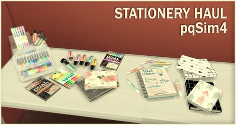 Sims 4 School, The Sims 4 Pack, Stationery Haul, The Sims 4 Custom Content, Sims Packs, The Sims 4 Pc, Sims 4 Bedroom, Sims 4 Clutter, Free Sims 4