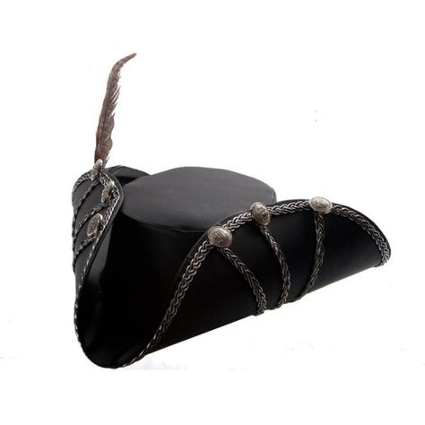 Deluxe Rogue Pirate Hat ($60) ❤ liked on Polyvore featuring accessories, hats, feather hat, sexy hat and pirate hat Halloween Costume Black, Pirate Accessories, Pirate Outfit, Pirate Hat, Halloween Costume Shop, Pirate Hats, Party Store, Halloween Hats, Feather Hat