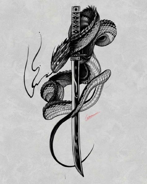 Mouth Tattoo, Cobra Tattoo, 16 Tattoo, Serpent Tattoo, Snake Drawing, Snake Tattoo Design, Snake Art, Tattoo Design Book, Tattoo Art Drawings