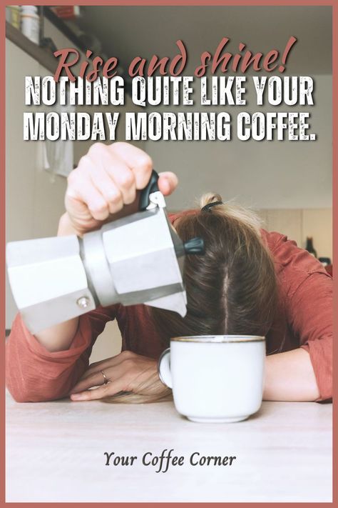 (Image of very tired individual trying to pour a cup of coffee) There really is nothing quite like your early Monday morning coffee, waiting for the caffeine to kick in and wake you up! There's only one caveat and that's being able to actually pour the thing into your cup without causing harm to yourself or others in your kitchen.. Morning Coffee Funny, Monday Morning Coffee, Early Morning Coffee, Coffee Delivery, Monday Coffee, Coffee Quotes Funny, Good Morning Happy Monday, Coffee Corner, Daily Grind