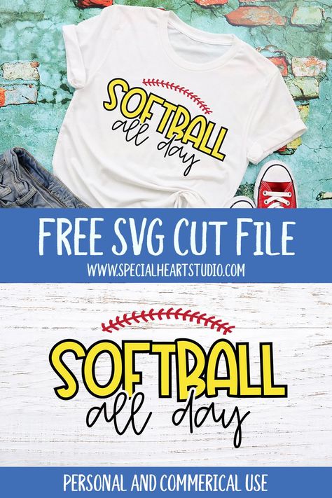 Softball Svg Files, Make A Shirt, Softball Mom Svg, Softball Equipment, Cricut Shirts, Softball Svg, Cricut Images, Softball Shirt, Softball Bat