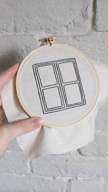 Window Embroidery, Make A Window, Fashion Upcycling, Split Stitch, Progress Photos, Window Seal, Diy Embroidery Patterns, Today Episode, Clay Charms