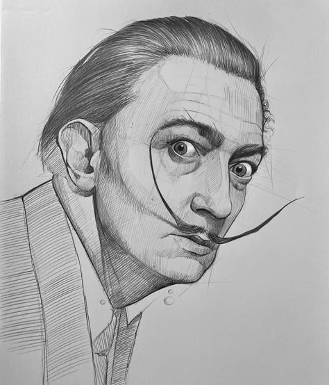 Salvador Dali Drawing, Human Drawing, Easy Doodles Drawings, Mechanical Pencil, Salvador Dali, Realistic Drawings, Sketchbook Art Inspiration, Disney Drawings, Doodle Drawings