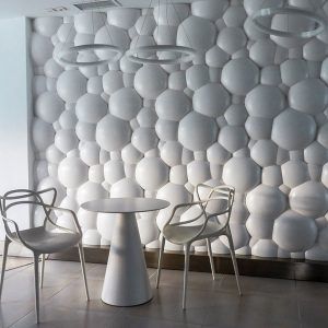 3d Wall Panel Design, Iv Clinic, Design Objet, Foam Sculpture, Gong Cha, 3d Panel, Sphere Design, Ad Ideas, Bubbly Bar