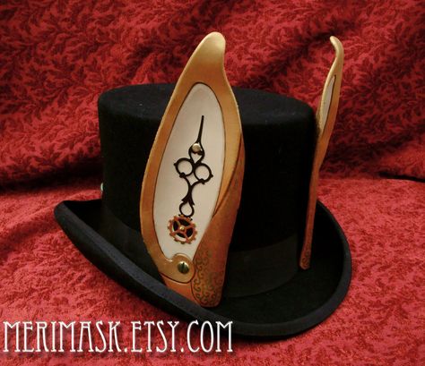 Steampunk March Hare Top Hat by merimask Steampunk White Rabbit, March Hare Costume, Custom Mandalorian, Cosplay Alice In Wonderland, Steampunk Alice In Wonderland, White Rabbit Costumes, Steampunk Hats, Alice In Wonderland Clipart, Alice In Wonderland Diy