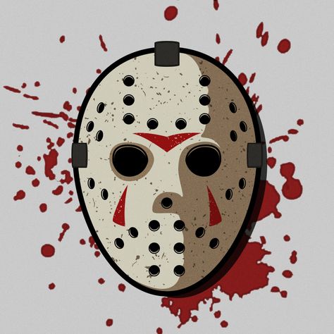 Jason Voorhees Drawing, Jason Drawing, Jason Voorhees Art, Friday The 13th Tattoo, Jason Vorhees, Jason Mask, Scary Drawings, 13 Tattoos, Mask Drawing