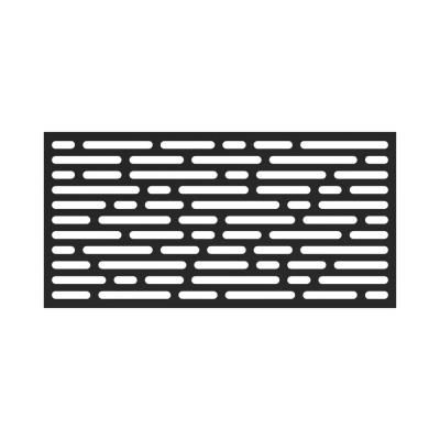 3 ft. x 6 ft. Optic Black Vinyl Decorative Screen Panel Lattice Panels, Decorative Screen Panels, Privacy Panels, Vinyl Decor, Garden Deco, Decorative Screens, Radiator Cover, Cover Ideas, Decks And Porches