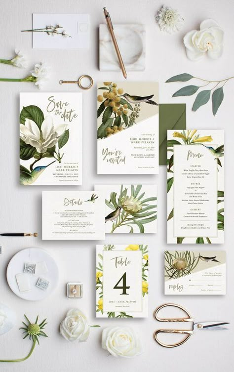 Sage Green And Yellow Wedding, Vintage Magnolia, Wedding Invitations Design, Wedding Yellow, Rustic Backyard, Invitations Design, Second Wedding, Bachelorette Ideas, Wedding Colours