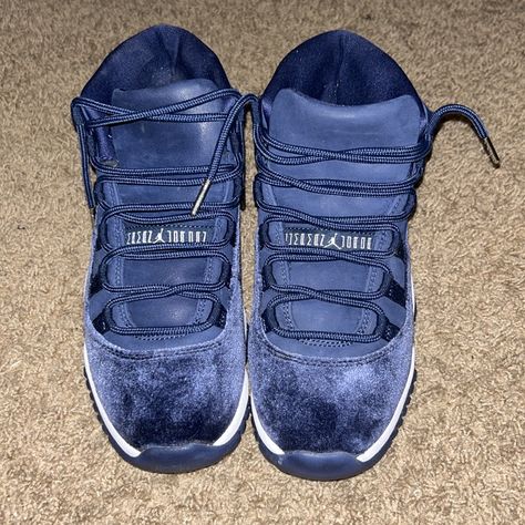 New Jordan 11 Shoes, Don’t Like Them Anymore Blue Jordan 11, Jordan 11 Midnight Navy, Jordan 11 Shoes, Jordan 11s, Jordan Spizike, Jordan Blue, Blue Jordans, Preppy Shoes, Nike Air Jordan 11