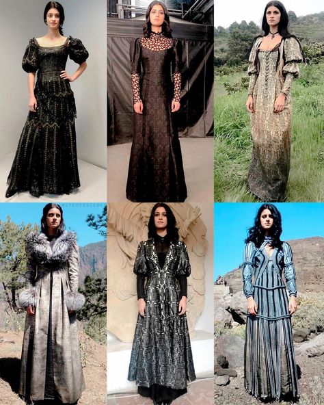 The Witcher ♡ on Instagram: “#AnyaChalotra — Which of Yennefer’s costumes was your favorite?” Yennifer Witcher Outfit, Witcher Outfits, Yennefer Cosplay, S Costumes, Witcher Wallpaper, Yennefer Of Vengerberg, Fantasy Gowns, Fantasy Costumes, Fantasy Clothing