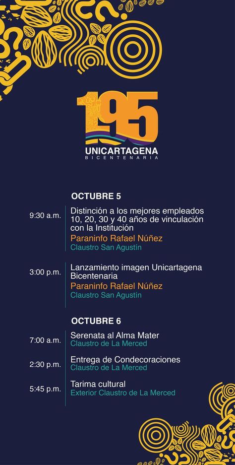 Te invitamos a que nos acompañes en la celebración de nuestros 195 años #Unicartagena #Bicentenario #195años Characters Inspiration Drawing, E 40, Character Inspiration, Web Design, Branding, Movie Posters, Design, Film Posters