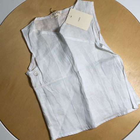 Mabo White 100% Linen Tee Shirt Cross Over Tank Top Linen Tee Shirt, Dress Better, Zara Tank Top, Linen Tee, Yellow Sweatshirt, Business Wear, Boys Hoodies, 2024 Fashion, Girls Tees