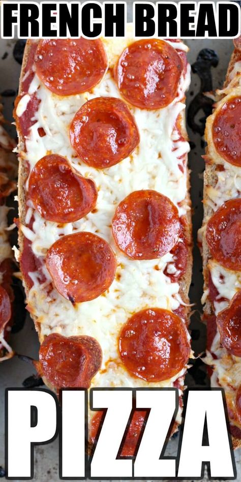 Stromboli Recipes, Slow Cooker Spaghetti Sauce, Crusty French Bread, Delicious Pizza Recipes, Friends Recipes, French Bread Recipe, French Bread Pizza, 4 Ingredient Recipes, Bread Pizza