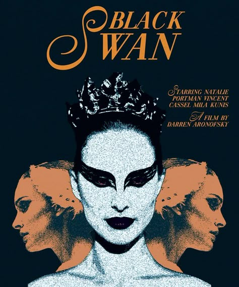 Black Swan Poster Art, Black Swan Poster Movie, The Black Swan Aesthetic, Black Swan Movie Poster, Black And White Poster Prints, Graphic Design Posters Illustration, White Poster Prints, Black Swan Poster, Black Swan Art