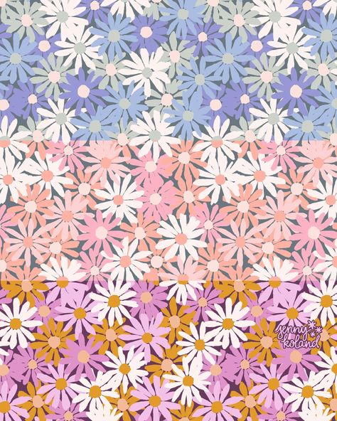 Romantic flower field 🌼 This dense, maximalist floral is hitting just right for me. Added it to my #spoonflower shop this week and am seriously considering ordering a set of sheets with this print. Wouldn't it make the dreamiest bedding?? You can find these colorways by searching for their design IDs on Spoonflower: Blush Pink: 17867036 Lilac and Gold: 17867027 Blue: 17867035 #spoonflowerfabric #spoonflowerfloral #floralpattern #flowerpattern #floralfabric #surfacepatterndesign #artlicensin... Maximalist Floral, Dreamy Bed, Romantic Flowers, Flower Field, Surface Pattern Design, Floral Fabric, Surface Pattern, Flower Patterns, Spoonflower Fabric