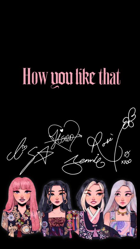 Blackpink How you like that  Wallpapers  Jennie  Rosie Rose Rosé Lisa Lalisa Jiso Anime cartoon Rosé Cartoon, Pink Drawing, Modern Disney Characters, Shadow Drawing, Blackpink Square Up, Kpop Iphone Wallpaper, Drawing Tutorial Face, Black Pink Background, Lisa Lalisa