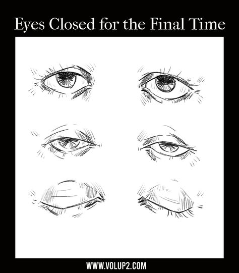 NEW ORIGINAL PLAYLIST UP! https://www.volup2.com/volup2s-original-playlists/2021/3/4/eyes-closed-for-the-final-time-by Eyes Closed for the Final Time by Madison Murray Original Artwork by Stephany Victorine Eyes Closing Animation, Eye Closing Animation, Closed Eye Sketch, Downward Eyes Drawing, Closing Eyes Drawing, Black And White Drawing References, Eyes Closed Drawing Reference, Closed Eyes Sketch, Closed Eyes Drawing Reference