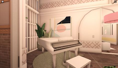 White Piano, Piano Room, Sims House Design, Sims House, New Builds, Piano, House Design, Pins, White