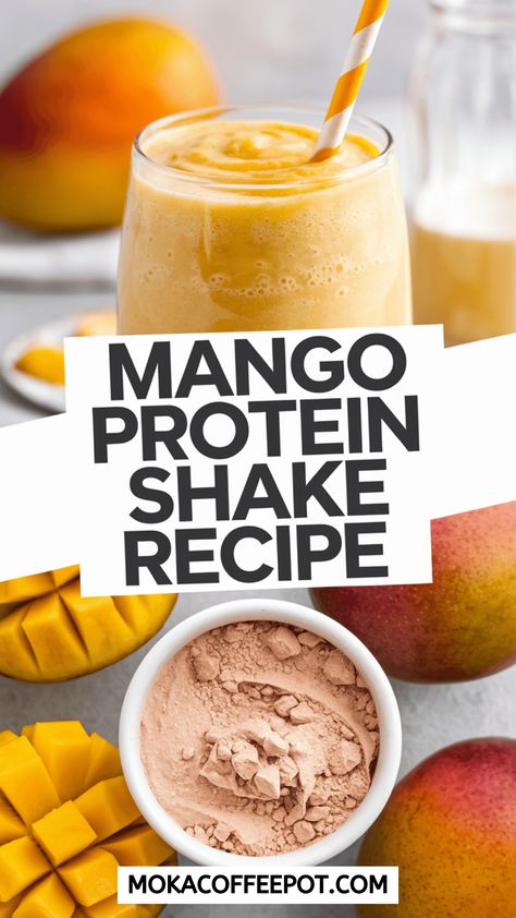 Ready to take your taste buds on a tropical vacation? This Mango Protein Shake does just that! With every sip, you’ll feel like you’re lounging on a beach—sans the sunburn. Grab those luscious mangoes, throw in some protein powder, and blend your way to paradise. Forget boring workouts; this shake makes you feel like a... Mango Protein Shake, Chocolate Protein Powder Smoothie, Fruit Protein Shakes, Protein Fruit Smoothie, Fruit Protein, Protein Powder Smoothie, Protein Shake Recipe, Refreshing Breakfast, Ice Cream Shake