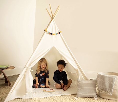 #boho #babyroom #kidstent #bohostyle Toddler Teepee, Boys Playhouse, Toddler Tent, Best Bedroom Furniture, Indoor Tent, Kids Indoor Play, Teepee Play Tent, Tent For Kids, Toddlers Room