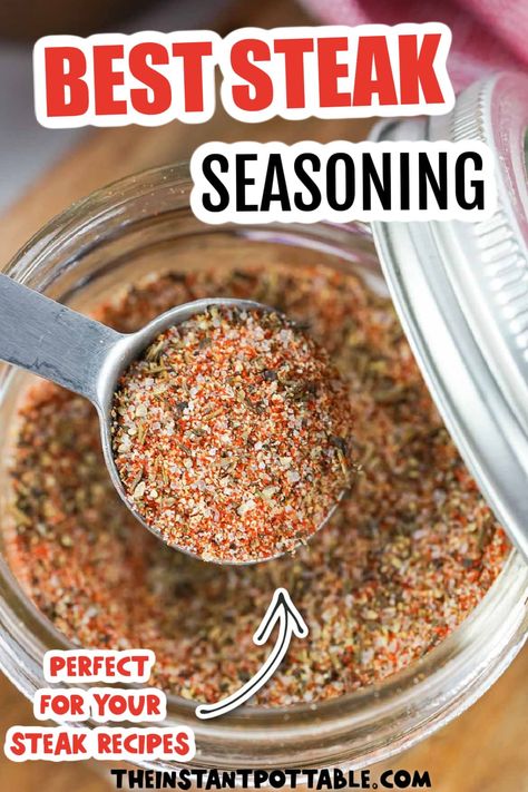 Simple Steak Seasoning That Packs A Punch Simple Steak Seasoning, Homemade Steak Seasoning, Rib Seasoning, Steak Seasoning Recipe, Best Steak Seasoning, Prime Rib Seasoning, Season Steak Recipes, Steak Rub, Steak Spice