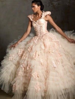 Ribbons Galore, Pink Wedding Dresses, Fantasy Dresses, Everything Pink, Gorgeous Gowns, Pink Wedding, Beautiful Gowns, A Dress, Princess Dress