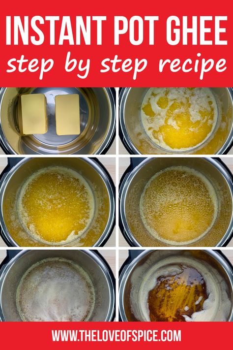 Diy Ghee, How To Make Ghee At Home, Pressure Cooker Freezer Meals, Pressure Cooker Recipes Healthy, Ghee Recipe, Butter Recipes Homemade, Multi Cooker Recipes, Ghee Butter, Making Ghee