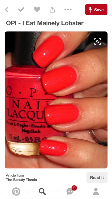 Red Orange Nails, Opi Nail Colors, Orange Nail Polish, Pretty Nail Colors, Coral Nails, Gel Nail Colors, Nails Only, Get Nails, Dipped Nails