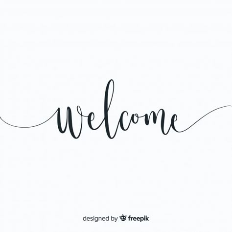 Welcome Graphic Design, Welcome Sayings, Welcome Sign Calligraphy, Welcome Graphic, Welcome Font, Hand Template, Welcome Template, Welcome Logo, Welcome Stencil