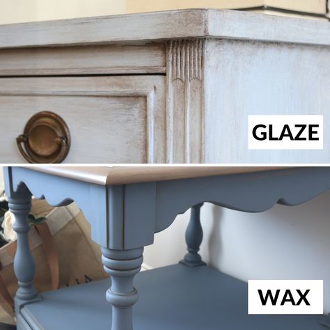 Stain Over Chalk Paint, Antiquing Wax Over Chalk Paint, Aged Glaze Over Chalk Paint, How To Buff Wax On Chalk Paint, Dark Wax Over Chalk Paint, Chalk Paint Wax How To Apply, Glazing Painted Furniture, How To Apply Wax Over Chalk Paint, Applying Dark Wax Over Chalk Paint