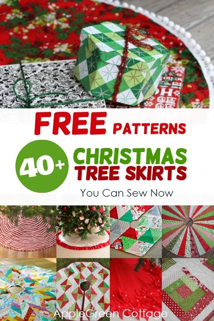 Christmas Tree Skirt Patterns, Christmas Tree Skirt Pattern, Diy Christmas Tree Skirt, Christmas Tree Skirts Patterns, Types Of Christmas Trees, Skirt Pattern Free, Tree Skirt Pattern, Xmas Tree Skirts, Skirt Patterns