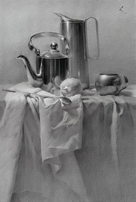 Pencil Art Drawings Still Life, Pencil Drawings Still Life, Still Life Pencil, Still Life Pencil Shading, Value Drawing, Still Life Sketch, Life Reference, Still Life Pictures, Life Sketch