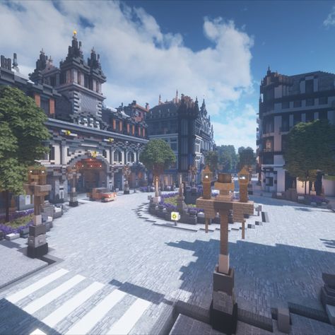 Beautiful city owned and built by VinceDC. This is a super realistic city with great architecture and many kinds of builds. It is as detailed downtown as in the residential districts.

You can download our texture pack from our website. Friendly and active minecraft community. IP: Amberstonedream.com Join us now and free your creativity !! 

#minecraft #Ardenes #City #project Minecraft Town Centre Ideas, Fantasy City Minecraft, Detailed Minecraft Builds, Minecraft Canal City, Minecraft Community Ideas, Minecraft Midevil City, Minecraft Port City, Minecraft Town Centre, Minecraft Downtown Buildings