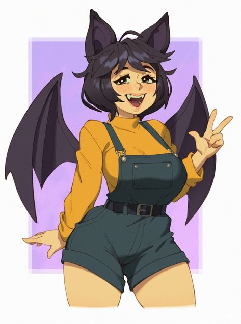 Character design Bat anthro cute girl curvy Bat Girl, Cute Bat, Character Design References, Drawing Base, An Anime, Cartoon Art Styles, Fantasy Character Design, Character Design Inspiration, Character Illustration