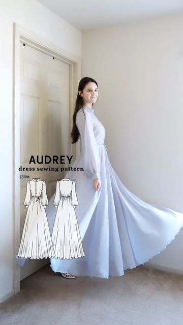 Audrey Dress Pattern, Modest Dress Patterns, Sewing Designs, Audrey Dress, Modern Sewing Patterns, Fashion Design Patterns, Modest Dress, Diy Sewing Pattern, Pattern Store