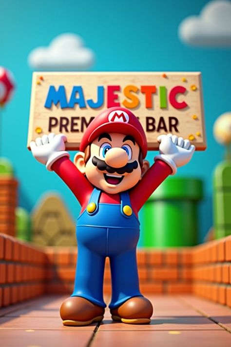 Uneven Eyes, E Image, Nostalgic Images, Eye Painting, Mario Bros., Big Mouth, Sky And Clouds, Blue Outfit, Classic Games