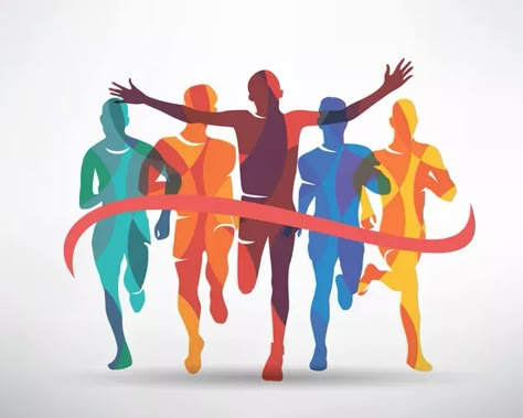 Sports Day Banner, Running People, Running Svg, Marathon Posters, Running Illustration, Running Images, Running Competition, Running Posters, Running Art