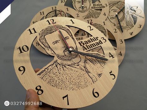 🔹Unique Design Personalized Wooden Wall Clock🔹 ✨ Made with High-quality Wood (MDF) ✨ Personalize it with your own design ✨ Quartz watches require a battery replacement every 1-2 years ✨ It preserves special moments ✨ A special gift for a special person For inquiries and orders: 📱WhatsApp: +923274992688 📍Lahore,Pakistan Nationwide Delivery Available 🚚 How To Make Wall Clock, Lahore Pakistan, Wooden Wall Clock, Phone Stand, Special Moments, Wooden Wall, Special Person, Quartz Watch, Special Gift