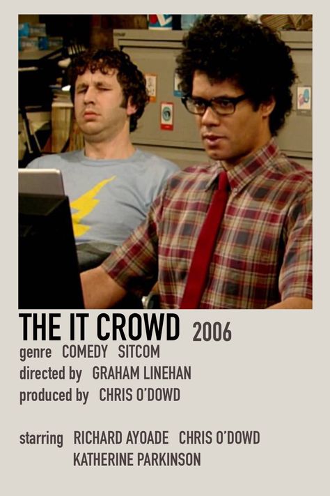 Space Tv Shows, Polaroid Movie Poster, The It Crowd, Matt Berry, Richard Ayoade, Tv Poster, Iconic Movie Posters, Skin Images, It Crowd