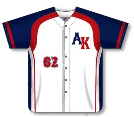 AK baseball jersey Team-colored Baseball Jersey With Graphic Print For Game Day, Team-colored Graphic Print Baseball Jersey For College, Customizable Team-colored Baseball Jersey For Streetwear, Team-colored Baseball Jersey With Sublimation Print, College Baseball Jersey With Sublimation Print, Short Sleeve, Mlb Uniforms, Baseball Shirt Designs, Softball Jerseys, S Logo Design