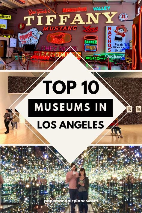 When you think of Los Angeles, Hollywood, beaches, and those signature palm trees probably come to mind. However, the City of Angels is also home to some amazing museums. From art and science to history and pop culture, there are a variety of museums to explore. Here are 10 of the best museums in (and near) Los Angeles. #losangeles #LA #california #museums #travel California Museums, Los Angeles Travel Guide, California Life, Los Angeles Downtown, Los Angeles Museum, Los Angeles Hollywood, Canada Travel Guide, Los Angeles Travel, Itinerary Template