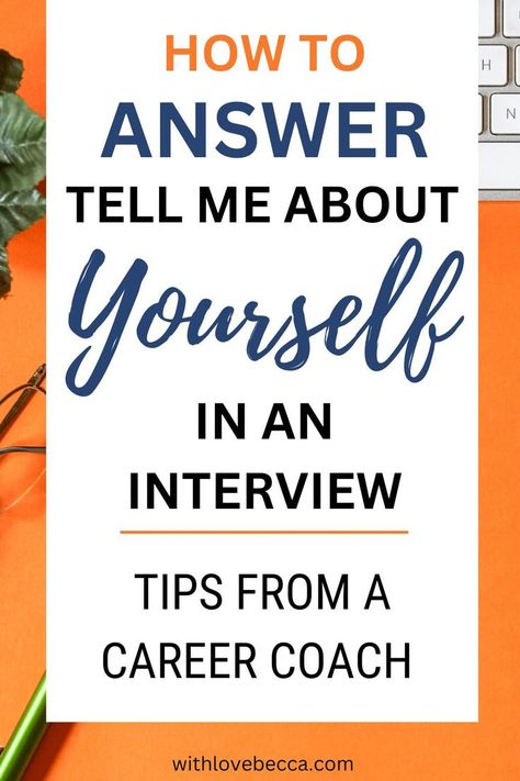 4 tips to help you answer “tell me about yourself” in an interview. The advice I give to all of my career coaching clients! How to not only answer but CRUSH the “tell me about yourself” interview question? Click here and follow these interview tips to stand out. Tell Me About Yourself Interview, Best Interview Answers, Never Chase A Man, Job Interview Prep, Tell Me About Yourself, Job Interview Answers, Coaching Clients, Interview Answers, Interview Advice