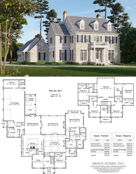 Luxury House Floor Plans, Classic House Plans, Anime Architecture, Large Floor Plans, Studio House, Vintage House Plans, Sims 4 House Design, Sims Ideas, Home Design Floor Plans