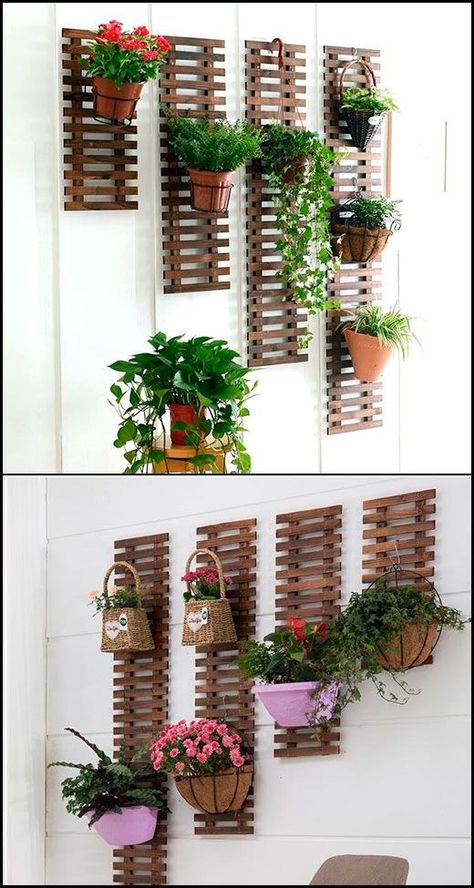 Garden Markers Diy, Vertical Succulent Gardens, Indoor Plant Wall, Hanging Plant Wall, Hanging Plants Indoor, Plant Stand Indoor, Garden Markers, Creative Gardening, Wall Garden