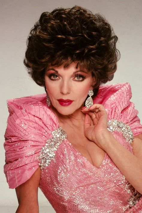 Dynasty 1980s, Miller Aesthetic, Fashion In Movies, Dynasty Tv Show, Alexis Carrington, Dame Joan Collins, 70s Inspiration, Nolan Miller, Modern Pinup