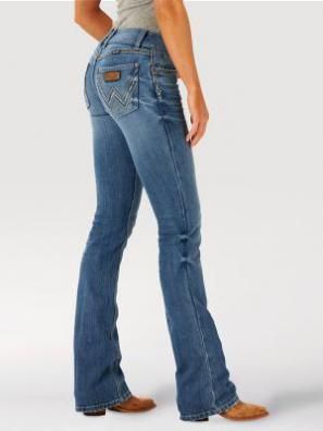 Jeans With No Back Pockets, Wrangler Low Rise Jeans, Womens Midrise Straight Jeans, Western Bootcut Jeans, Wrangler Bootcut Jeans Women, Womens Western Outfits, Sadie Jean, Wrangler Jeans Women's, Womens Low Rise Jeans