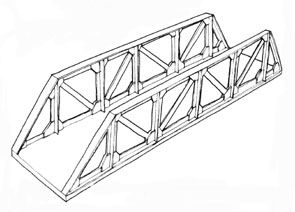 Beam Bridges Stem Bridges, Backyard Bridges, Beam Bridge, Bridge Drawing, Bridge Structure, Steel Architecture, Ho Scale Train Layout, Bridge Model, Beam Structure